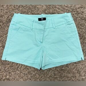 Teal women’s shorts.